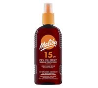 Malibu Suntan Dry Oil Spray Very Water Resistant SPF 15 Medium Protection