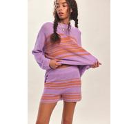 Malibu Surf Sweater Co-Ord by free-est at Free People in Lilac Melon Combo, Size: Medium - female