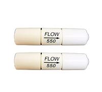 Malida 1/4 inch quick connector fittings Flow Restrictor for RO water purifiers Reverse Osmosis Systems (2, 550CC--100GPD/200GPD)