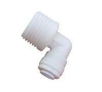 Malida Male Push To Connect Tube Fitting ,water purifiers Quick Connector Drinks Dispense and water filtration system fittings (1/2 NPT Male x 1/4 OD Tube Elbow)
