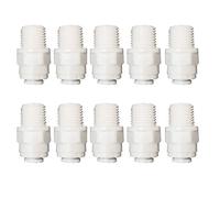 Malida Male Push To Connect Tube Fitting,water purifiers Quick Connector Drinks Dispense and water filtration system fittings (1/4 NPT Male x 1/4 OD Tube)