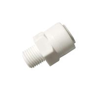 Malida Quick Connector 1/4 NPT Male x 3/8 OD Tube, Push To Connect Tube Fitting for RO/DI Water filter systems,10 pack.