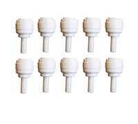 Malida Tube Fitting Stem Straight Connector,3/8" Tube OD x 1/4" Stem OD Straight Push to Connect Plastic Quick Fittings for RODI System. (3/8" Tube OD x 1/4" Stem OD)