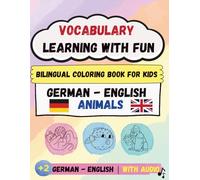 MaliDuo® Malbuch Deutsch-Englisch [Mit Audio über QR-Code!] - Zweisprachiges Ausmalbuch für Kinder ab 2 - Lernbuch Tiere aus aller Welt (100 Tiere mit Sätze zum Hören & Lernen)