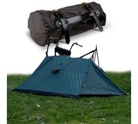 MALIHINI Motorcycle Tent [1 Person Tent] Ultralight & Compact, Waterproof Outdoor Tent for Motorcyclists & as Motorcycle Tarpaulin, Biker Tent with Compact Pack Size, Bike Packing & Camping (Dark Grey