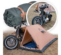 MALIHINI Motorcycle Tent - 1 Person, Ultralight & Compact, Waterproof, Ideal for Motorcyclists & Bike Packing, Compatible with All Motorcycles, 3 Season, Easy Setup, Includes Accessories