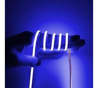 MALIIGAZA 5m COB LED Strip Light, 12V Blue LED Light Strip Flexible Cuttable 5mm Wide Ultra-Thin, CRI>90 Uniform Dotless 400LEDs/m for Bedroom Home Kitchen Cabinet Decor (Power Supply Not Included)