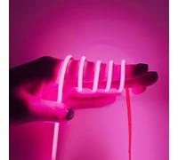 MALIIGAZA 5m COB LED Strip Light, 12V Pink LED Light Strip Flexible Cuttable 5mm Wide Ultra-Thin, CRI>90 Uniform Dotless 400LEDs/m for Bedroom Home Kitchen Cabinet Decor (Power Supply Not Included)