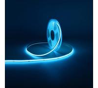 MALIIGAZA 8mm COB LED Strip Light, 5m 12V Ice Blue Dotless COB Light Strip, 480LEDs/M High Density Dimmable Cuttable LED Light Strip for Indoor Home Decor (Without Power Supply)