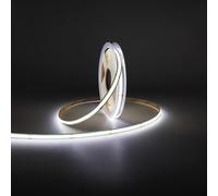 MALIIGAZA 8mm COB LED Strip Light, 5m 24V Cool White 6000K Dotless COB Light Strip, 480LEDs/M High Density Dimmable Cuttable LED Light Strip for Indoor Home Decor (Without Power Supply)