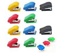 Malijnxin Mini Stapler Set, 10 Pcs | Cute, Manual, Small, Ergonomic Grip, Home Office Supplies