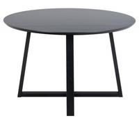 Malika Black 4 Seater Round Dining Table