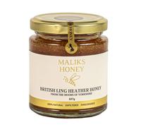 Maliks Honey - Raw British Ling Heather Honey | UK’s Alternative to Manuka honey |100% Pure, Unpasteurized & Natural | Rare Gourmet Honey with Rich, aromatic Flavor | 227g Jar