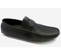 Malin Fabio Men's Loafers | Slip On Shoes | Black | UK Size 10