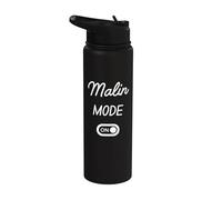 Malin Mode On Name Stainless Steel Insulated Water Bottle