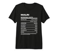 Malin Nutrition Facts Name Premium T-Shirt