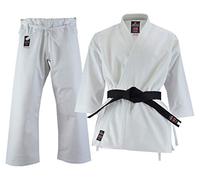 Malino Professional Karate Gi, Kids Suit, Adult Men Uniform, Canvas Cotton 14oz (White Single Side Brushed, 170)