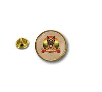 Malinois Belgian Shepherd Dog Round Pin Badge