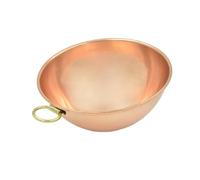 MALI'S C120001 - Egg White Bowl, Mixing Bowl, Copper Houndstooth Bowl - All Heat Sources Except Induction Diameter 18 cm