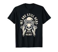 Maliseet Tribe We are Here Native Indian Skull Eagle T-Shirt