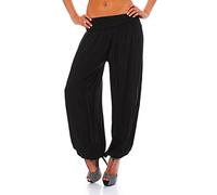 Malito Bloomers Aladin Harem Pants Boyfriend Pants Baggy Yoga 1482 Women One Size (Black)