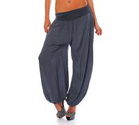 Malito Bloomers Aladin Harem Pants Boyfriend Pants Baggy Yoga 1482 Women One Size (Grey)