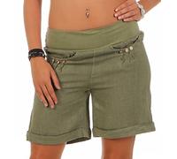 Malito Shorts Linen-Fabric Hotpants Summertrousers 6822 Women