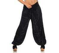 Malito Women Aladdin Pant Bloomer Harem 7185 (Black)