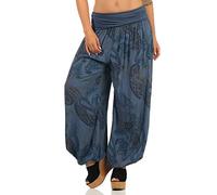 Malito Women Aladdin Pant Bloomer Harem 7185 (Jeans Blue)