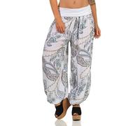 Malito Women Aladdin Pant Bloomer Harem 7185 (White)