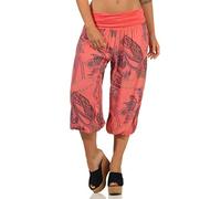 Malito Women Aladdin Shorts Pant Harem Yoga 7186 (Coral-red)