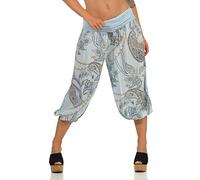 Malito Women Aladdin Shorts Pant Harem Yoga 7186 (Light Blue)