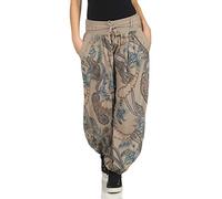 Malito Women´s Bloomers with Pattern Harems Trousers 3485 (fits from Size 6 to Size 12, Fango)