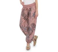 Malito Women´s Bloomers with Pattern Harems Trousers 3485 (fits from Size 6 to Size 12, Rose)