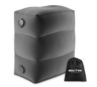 Maliton Airplane Footrest, Inflatable Foot Rest for Kids (Darkgrey, 1 Pack)