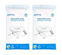 Maliton Potty Liners 80 Packs with Super Absorbent Pads, Refill Potty Bags for Toddler|Adults|Pets Home, Travel, Long Car Trips