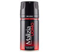 3x Malizia Uomo Musk Deo Deodorant Spray for Men 150ml Edt parfum