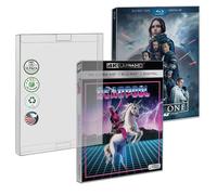 MALKO 10 Pack Blu-Ray SLIPCOVER Protector Case Compatible with: 4K UHD & Blu Ray Slips