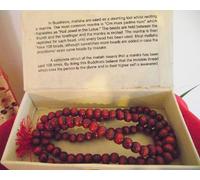 Mallah Prayer Beads with Red Tassle