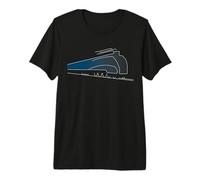 Mallard A4 Steam Locomotive in Garter Blue Premium T-Shirt