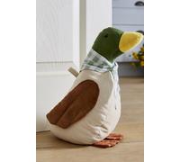 Mallard Animal Print 100% Cotton Shaped Doorstop Ulster Weavers Beige One Size