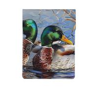 mallard duck 1 Printed Laptop Sleeve Bag 13-Inch - Leather Laptop Sleeve Case Shockproof Protective Computer Cover Bag