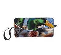 Mallard Duck 1 Printed Makeup Bag Simple Travel Cosmetic Bags Waterproof Cosmetic Case Toiletry Bag Organizer for Women Mom Girls
