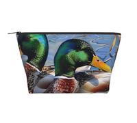 Mallard Duck 1 Printed Travel Makeup Bag Trapeze Cosmetic Bag Makeup Case Toiletry Bag Organiser for Women