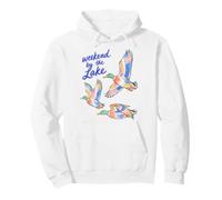 Mallard Duck Lake Life Weekend By The Lake Waterfowl Pullover Hoodie