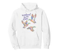 Mallard Duck Lake Life Weekend By The Lake Waterfowl Pullover Hoodie