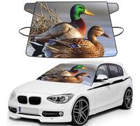 Mallard Duck Print Automotive Windshield Frost Cover Protector For Winter Use, Ice Snow Protector Covers For Car