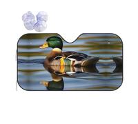 Mallard Duck Print Car Sunshade For Windshield, Car Sunshade For Most Cars With Suction Cups