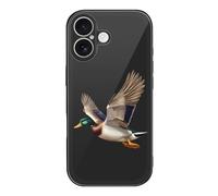 Mallard Duck Printed Glass Phone Case Slim Protective Cover Compatible with iPhone 17/17 Air/17 Pro/17 Pro Max