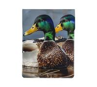 mallard duck Printed Laptop Sleeve Bag 13-Inch - Leather Laptop Sleeve Case Shockproof Protective Computer Cover Bag
